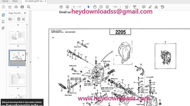 Toyota Forklift 02-3TD35 Parts Catalog Manual G707-4 смотреть онлайн