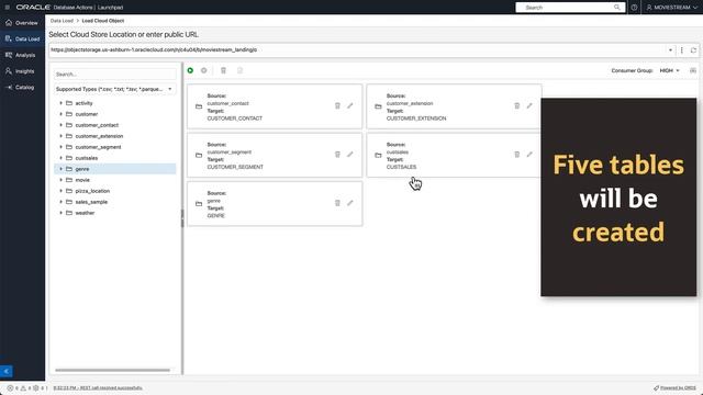 Create and Load Autonomous Database tables with no code смотреть онлайн