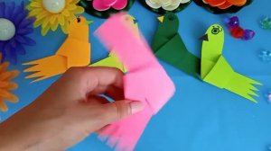 Оригами птичка из бумаги самый лёгкий способ