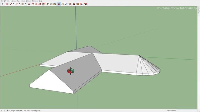 Create Roof Without Plugin In SketchUp смотреть онлайн