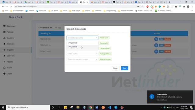 Laravel 7 + Vue JS Web-based Delivery System смотреть онлайн