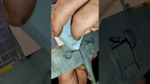 Смывка модели самолета