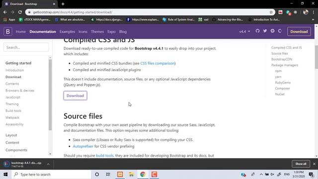 bootstrap 4 4 installation 1 смотреть онлайн