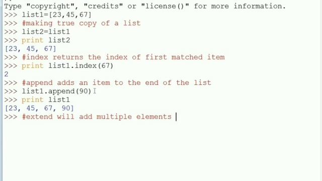 Data Structures Linear list in Python смотреть онлайн