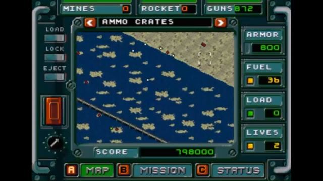 Sega Mega Drive 2 (Smd) 16-bit Jungle Strike Mission 2 Sub Hunt