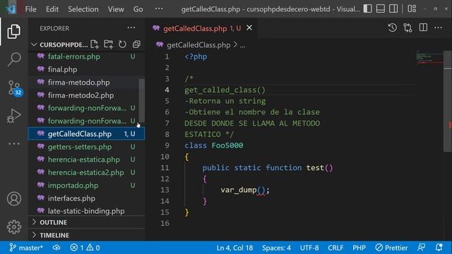 Miembros estaticos en PHP | static en PHP | Class Name Resolution - get_called_class() en PHP смотреть онлайн