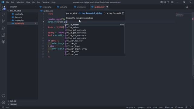 CARA MEMBUAT CRUD REST API PHP MYSQL | UPDATE DATA API смотреть онлайн