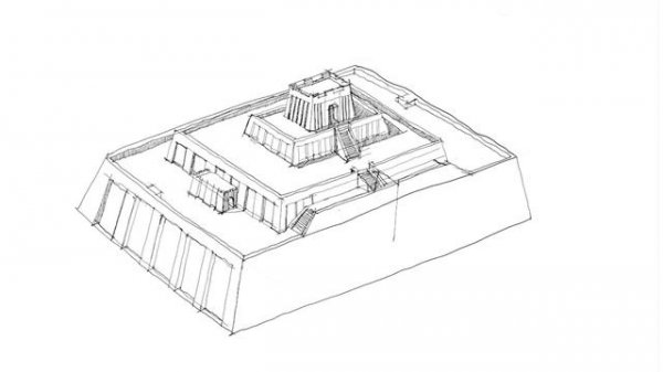 Architecture Sketch #004 Ziggurat of Ur