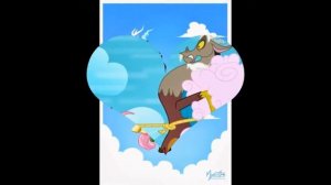 My little pony - флаттершай и дискорд