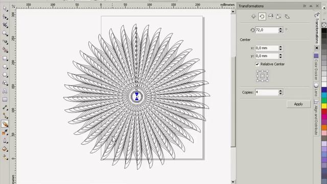 CorelDRAW Blend tool- polygon tool ile pattern oluşturma смотреть онлайн