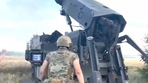 Первые кадры работы украинского расчета САУ Caesar на шасси Tatra T815