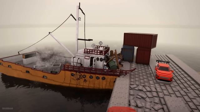 Fishing Boat Crashes | Teardown смотреть онлайн