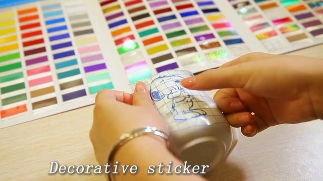 DIY Craft Graphic Holographic Sticker Glitter Self Adhesive Vinyl For Cutting Plotter смотреть онлайн