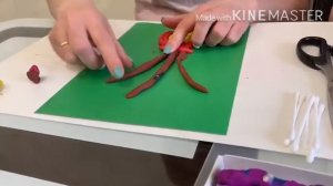 Лепка. Ветка вербы