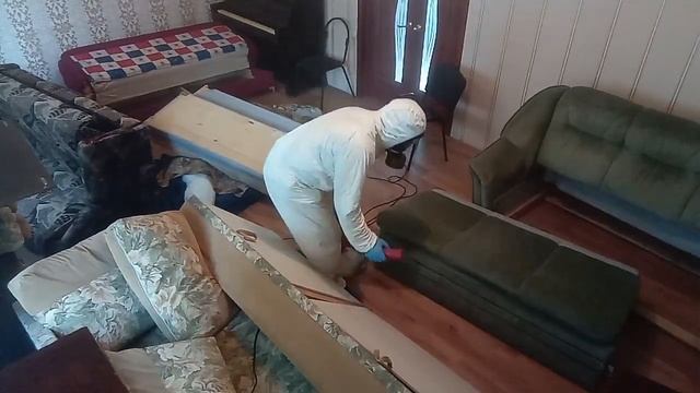 Обработка с помощью генератора холодного тумана помещения с большим количеством спальных мест смотреть онлайн