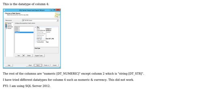 Databases: Error message when importing data into SQL (Import & Export Data Wizard) смотреть онлайн