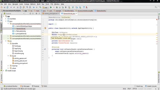 Reconocimiento de voz e Inserción de datos en Tablas relacionadas SQLite смотреть онлайн