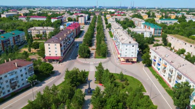 город Рудный с птичьего полёта смотреть онлайн