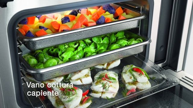 Miele Italia - Forno a vapore con microonde da incasso смотреть онлайн