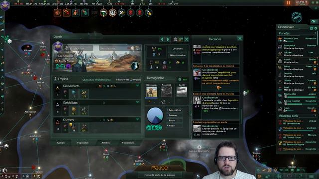 Stellaris - FR - Let's play - L'empire poisson! EP06 - Le vent dans les voiles! смотреть онлайн