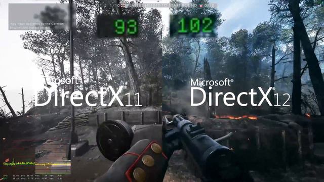 Battlefield 1 - DirectX 12 vs. DirectX 11 (Patch 1.04 November 2016) - AMD Radeon R9 Fury X смотреть онлайн
