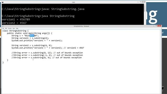 Learn Java Programming - String Class Tutorials substring(...) смотреть онлайн
