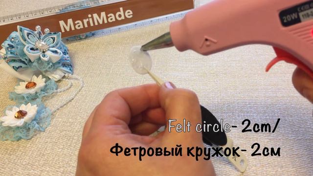 Kanzashi Butterly Hair Boobles DIY Канзаши Бантики Резинки Бабочки МК смотреть онлайн