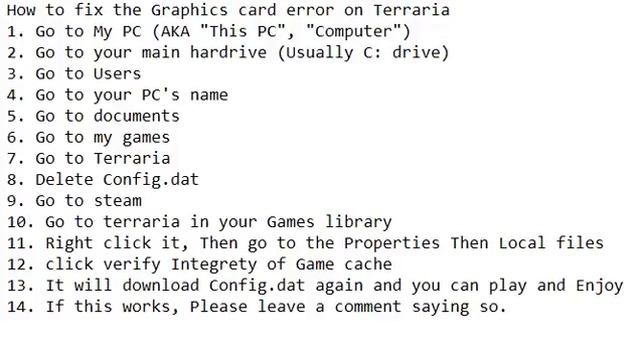 How to fix Terraira graphics card Error смотреть онлайн