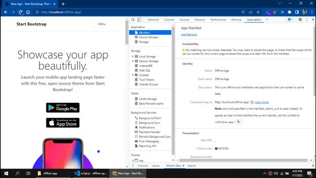 Offline Installable web application in vanilla javascript | Progressive web apps | PWA смотреть онлайн