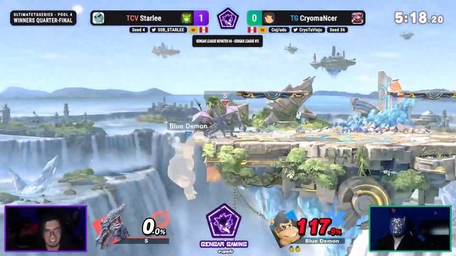GENGAR LEAGUE #13 Pool 4 W. Quarters - TCV|Starlee (Palutena,Ridley) Vs. TG|CryomaNcer (Donkey Kong смотреть онлайн