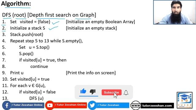 Depth First Search on Graph | DS&A LECTURE – 56 | смотреть онлайн