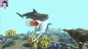 Мегалодон против Мегалодона | Кто сильнее? Animal Revolt Battle Simulator