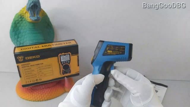 Deko Tools Infrared Thermometer Gun CWQ03 Adjustable Emissivity LCD Display