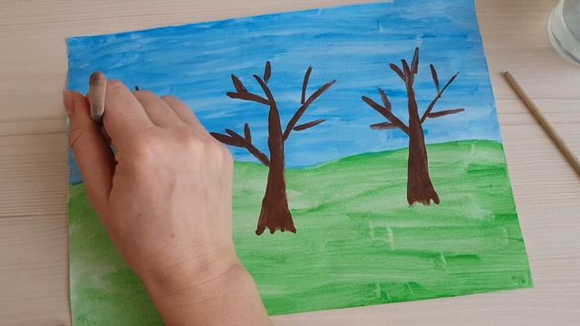 Рисование Цветут сады