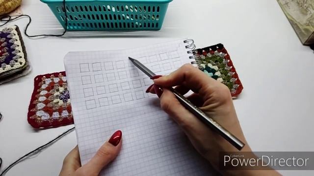 Безотрывное соединение бабушкининых квадратов крючком, плед крючком, бабушкин квадрат смотреть онлайн