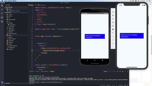 39 Reusing components and styles || React native for beginner to advance full course смотреть онлайн