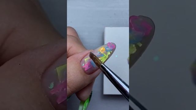 Замес твердого геля и глиттера | Укрепление ногтей камуфлирующим гелем | Гелевые ногти смотреть онлайн