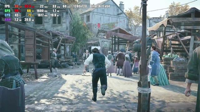 Assassin's Creed: Unity - AMD Ryzen 7 4700U - Radeon Vega 7 (Integrated Graphics) - Test Gameplay смотреть онлайн