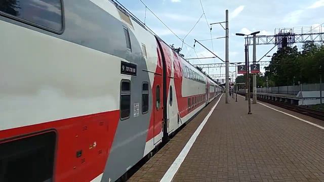 ЭП20-054 с двухэтажным поездом 737Ж Воронеж - Москва смотреть онлайн
