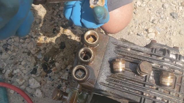 Udor Pump For 8gpm Pressure Washer Being Dismantled