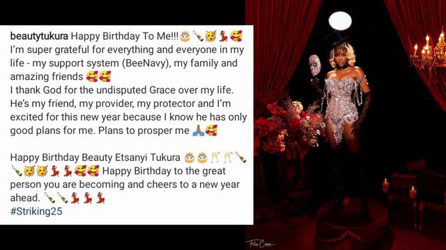 🎉CELEBRATE🎉 BEAUTY TUKURA WRITE A SWEET MESSAGE TO SELF ON HER 25TH BIRTHDAY смотреть онлайн