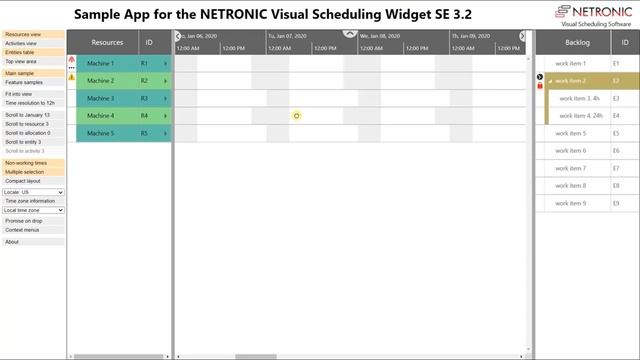 2 ways of visualizing backlogs in a HTML5/JavaScript Gantt Chart with the Visual Scheduling Widget смотреть онлайн