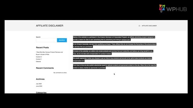 How to add affiliate disclosure on WordPress? | With Examples + FREE Template смотреть онлайн