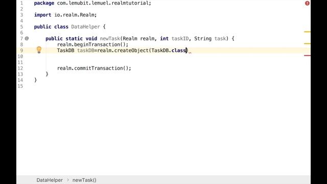 Introduction to Realm Database for Android #4 (Building the Model class for To-Do list) смотреть онлайн