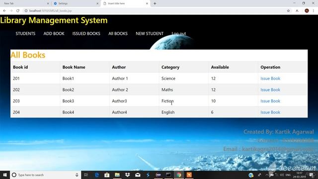 Library Management System using Java JSP and Oracle Database смотреть онлайн