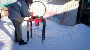 Трубогиб профильный. Кольцо проф. 20х20х2/Homemade simple square tubing bender