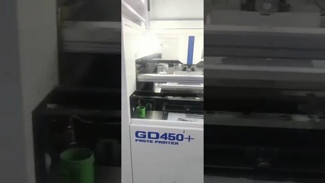 GD450+ solder paste printer machine in customer‘s production line смотреть онлайн
