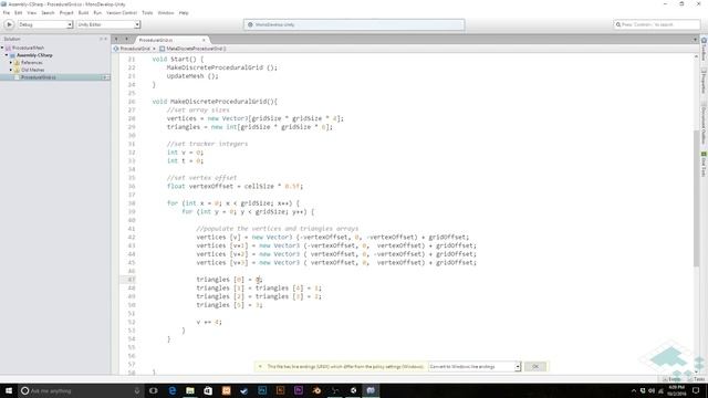 Procedural Mesh Tutorial, Part 6: Procedural Grid (Discrete Cells) смотреть онлайн