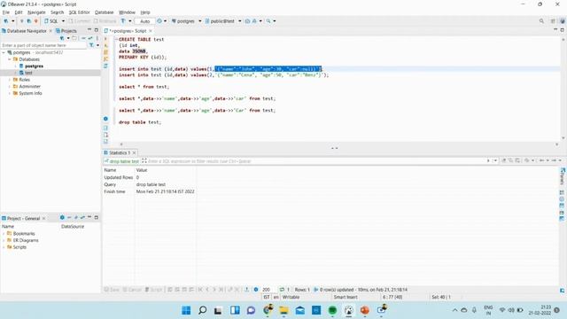 What is json and jsonb datatype in PostgreSQL | 2022 | Class - 7 смотреть онлайн