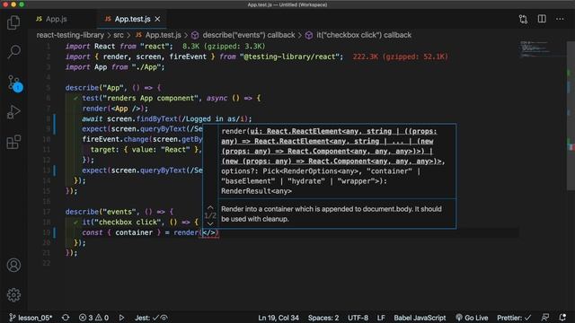 React Testing Library #5 fireEvent Событие (Fire Events) смотреть онлайн